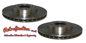 Pair VW Golf Caddy Polo Corrado 256mm x 20mm TDi 16v Brake Discs 6N0615301D