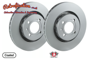 Pair VW Golf Caddy Corrado 280mm x 22mm G60 Coated Brake Discs 535615301